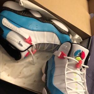 jordan 6 rings white light blue fury cyber